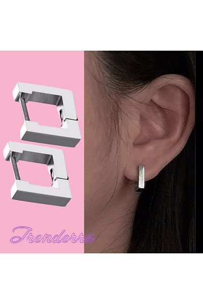 Trenderrs Unisex Hypoallergenic Gothic Punk Stainless Steel Earrings