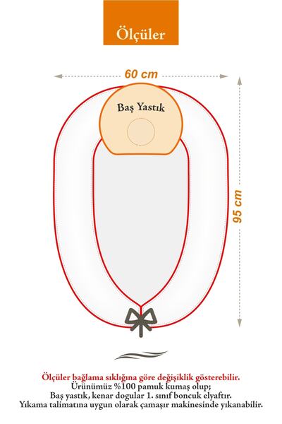Umaybebek 4 Parça - Bebek Uyku Yatağı, Baş Yastık, Bebek Pikesi, Yorganı 0-2 Yaş - %100 Pamuk