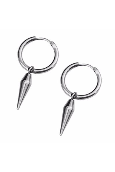 Trenderrs Unisex Hypoallergenic Gothic Punk Stainless Steel Earrings