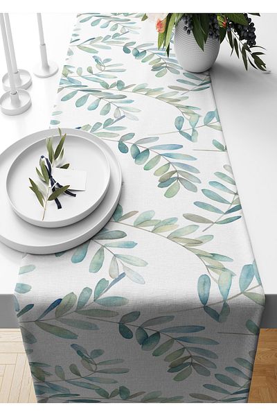 Pilloveland Răsad Runner Tesut piele intoarsa cu model 140*40 Cm