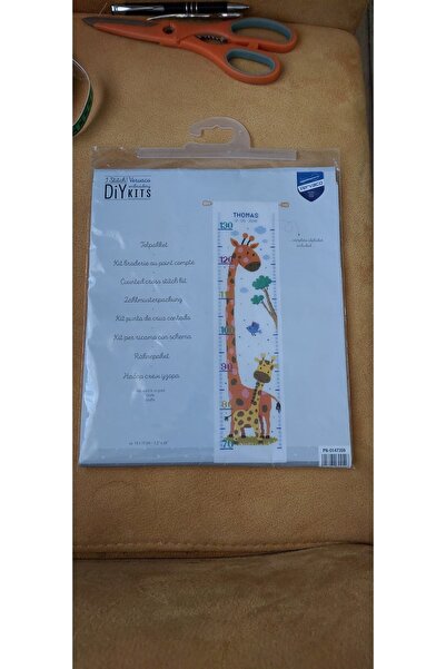 Vervaco Cross Stitch Baby Height Measuring Hobby Kit
