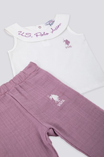 U.S. Polo Assn. U.s. Polo Assn Creamy Touch Krem Bebek Tshirt Takım