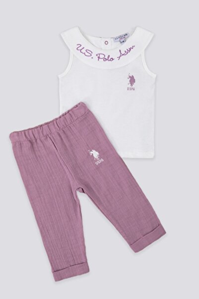 U.S. Polo Assn. U.s. Polo Assn Creamy Touch Krem Bebek Tshirt Takım