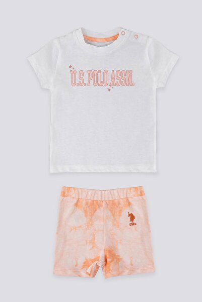 U.S. Polo Assn. U.s. Polo Assn Piquant Cream Krem Somon Bebek Tshirt Takım