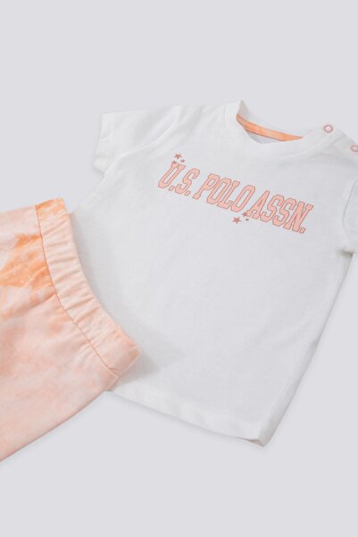 U.S. Polo Assn. U.s. Polo Assn Piquant Cream Krem Somon Bebek Tshirt Takım