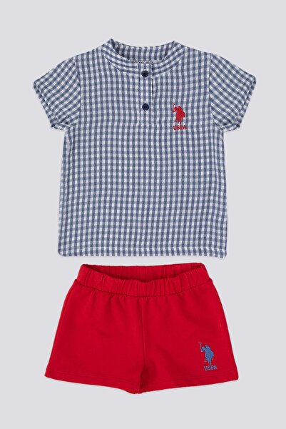U.S. Polo Assn. U.s. Polo Assn Square Compatible Lacivert Bebek Hakim Yaka Ts...