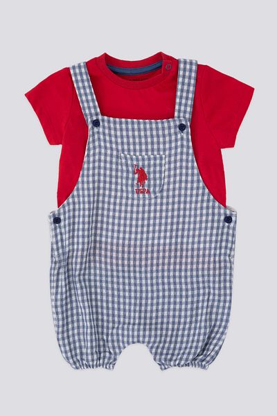 U.S. Polo Assn. Baby Boy Blue 2-Piece Baby Set