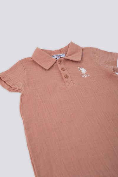 U.S. Polo Assn. Us Polo Assn Baby Boy Brown Jumpsuit