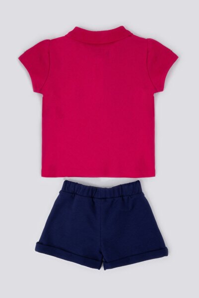 U.S. Polo Assn. Base. Polo Assn Creamy Intensity Pink Baby Cardigan