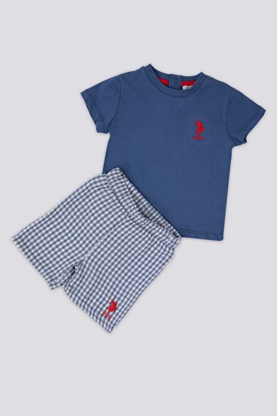 U.S. Polo Assn. U.s. Polo Assn Dot Embroidery Lacivert Bebek Tshirt Takım