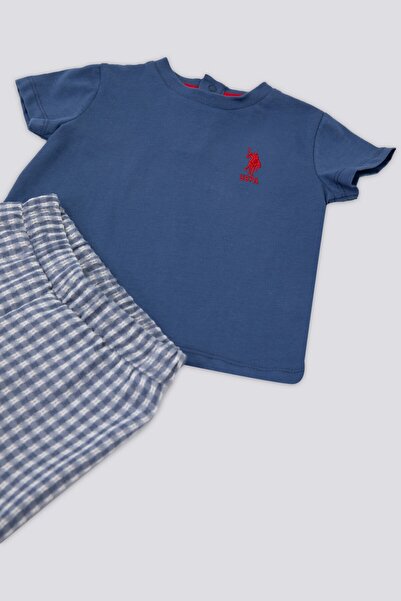 U.S. Polo Assn. U.s. Polo Assn Dot Embroidery Lacivert Bebek Tshirt Takım