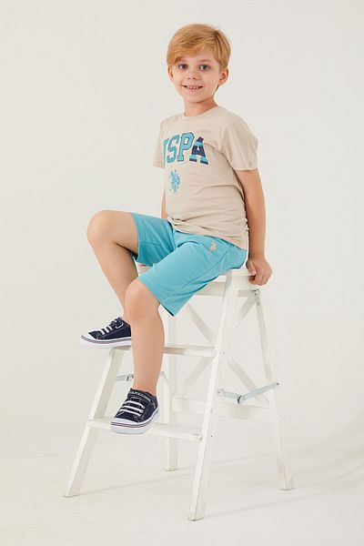 U.S. Polo Assn. Baza. Polo Assn 1342 Costum Bermuda pentru băiat, extrem de confortabil