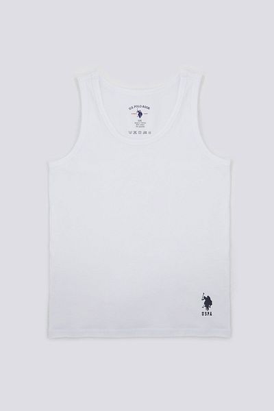 U.S. Polo Assn. Solid Color Navy Blue Boy's 2-Piece Undershirt