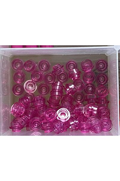 LEGO Original Accessory Custom Moc Creator Plate 1 X 1 Transparent Pink Flat Brick 10 Pieces Will Be Sent