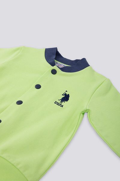 U.S. Polo Assn. U.s. Polo Assn Magnificent Green Baby Cardigan