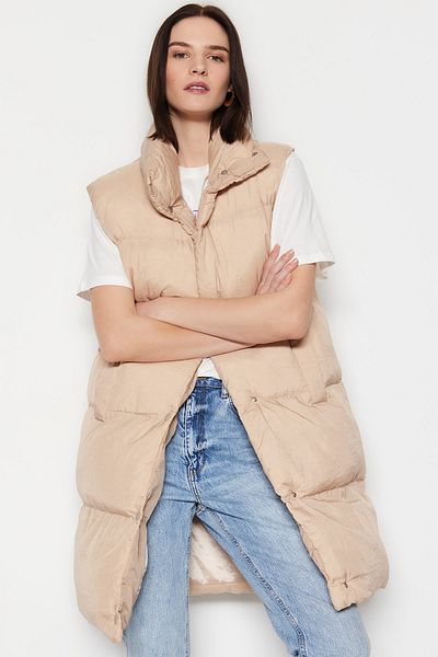 Trendyol Collection Бежевий надувний жилет TWOSS23YE00007