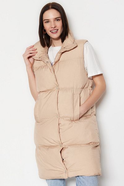 Trendyol Collection Бежевий надувний жилет TWOSS23YE00007