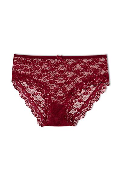 HNX 3-Piece Lace High Waist Plus Size Women's Panties