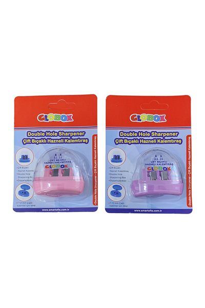 Globox Double Chamber Pencil Sharpener For Jumbo And Regular Pencil Sizes
