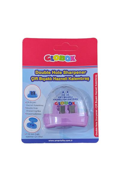 Globox Double Chamber Pencil Sharpener For Jumbo And Regular Pencil Sizes