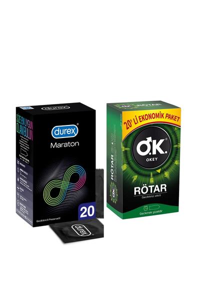 Durex Maraton 20 Li Okey Rötar 20 Li Ekonomi Boy Tarafını Seç