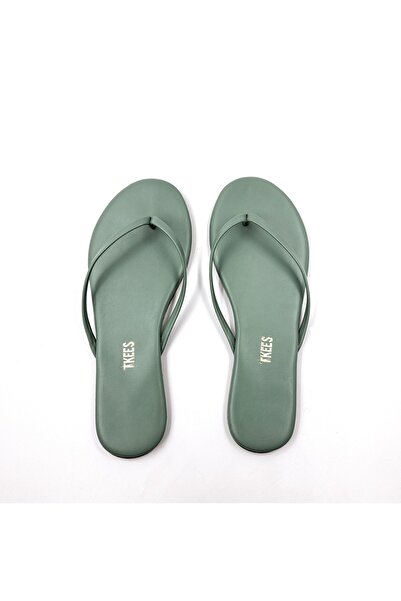 Tkees Κλασικές γυναικείες σαγιονάρες πράσινου χρώματος μέντας