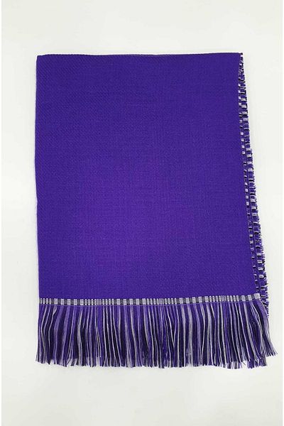 LadyColor Purple Double Sided Plaid Scarf Shawl - Shoulder Shawl