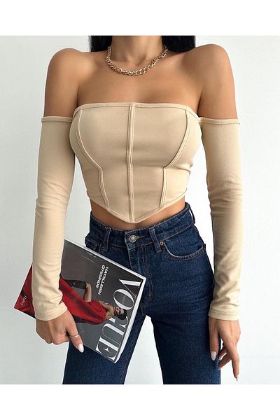 By Gecce Long Sleeve Zipper Crop