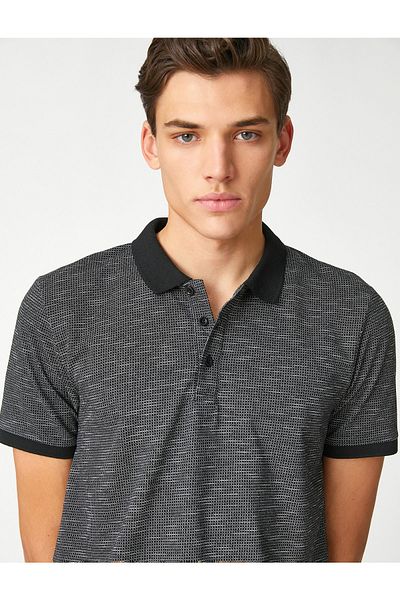 Koton Polo T-shirt - Black - Regular fit