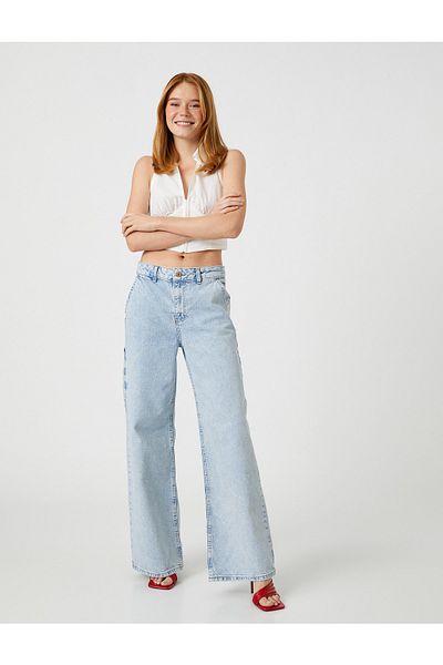 Koton Jeans - Blue - Wide leg