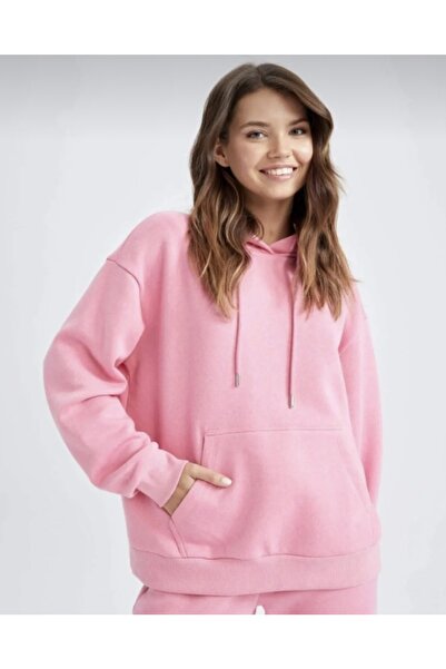 BOHEMGİYİM Svetlo roza dukserica