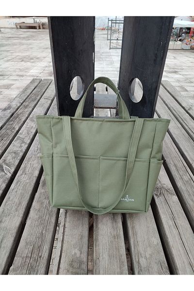 JANJAN Women's Handbag Khaki Green