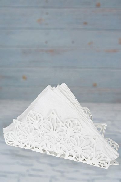 VENON Güven Chandelier Napkin Holder Motif White0052929
