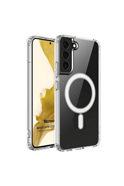 Microsonic Samsung Galaxy S22 Kılıf Magsafe Clear Soft Şeffaf