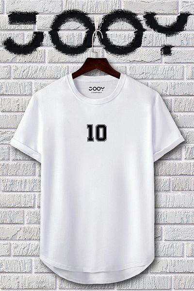 Jooy Company Μαύρο Λευκό Μέγεθος 10 Slim Fit Tshirt Σετ 2 τεμαχίων