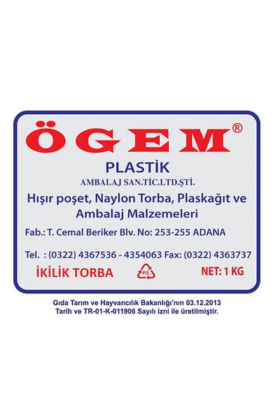 ÖGEM PLASTİK Deli Bag Bag 23x36 400 Pieces