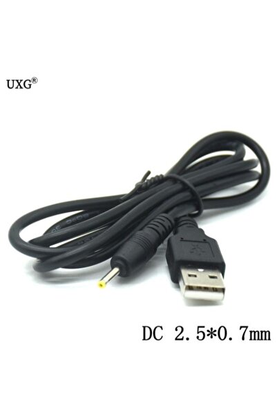 KEEPRO Usb Dc 2.5 Mm/0.7 Mm 5 Volt Dc Namlu Jack Güç Şarj Kablosu 1m Dirsek 9...