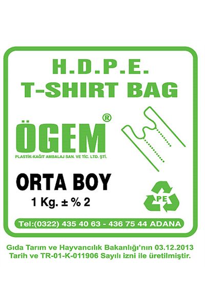 ÖGEM PLASTİK Medium Size 750 Gram Athlete Bag