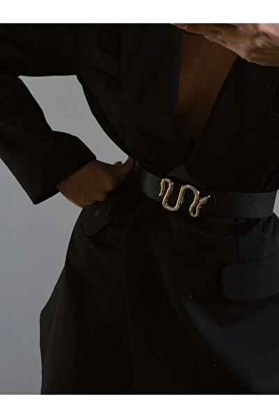 Fiori Yılan Tokalı Kadın Pantolon Kemeri, Ceket Kemeri, Elbise Kemeri, Gömlek Kemeri