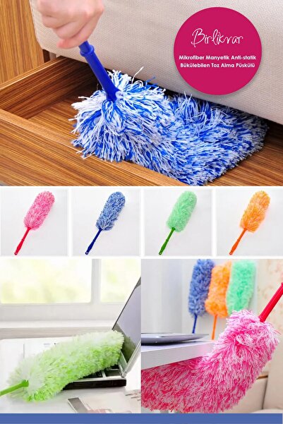 birlikvar Mikrofiber Manyetik Anti-statik Bükülebilen Toz Alma Püskülü ( 4 Ad...