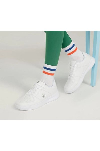 lumberjack Pantofi sport albi pentru femei ortopedice Finster
