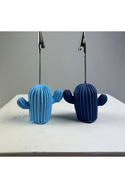oasis decoration Cactus Note Holder Set of 2 (grey Blue - Light Blue)
