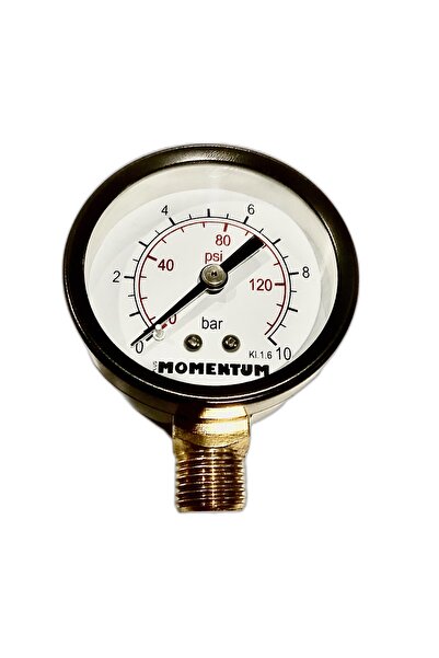 50 mm Çaplı Alttan Çıkışlı Plastik Gövdeli Manometre  0-10 Bar
