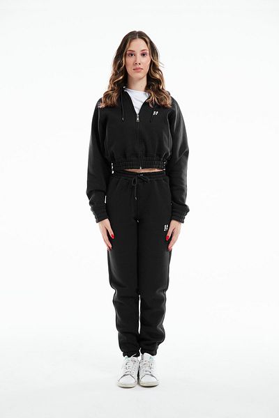 Eazy Co Σετ χειμερινής φόρμας Eazy Women Basic Black Elastic Premium