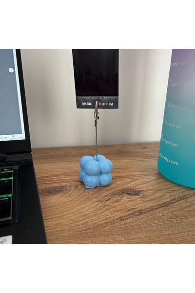 oasis decoration Light Blue Bubble Note Holder