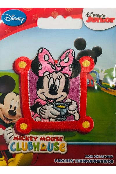 Disney Mickey Mouse حواف منسوجة قابلة للالتصاق بالحديد - رقعة - رقعة ميني ماوس 4 (منتج أصلي مرخص)