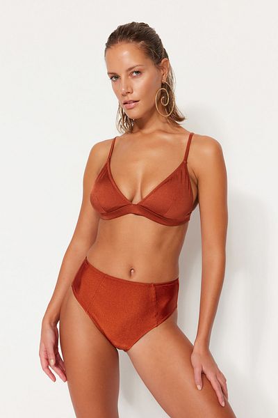Trendyol Collection Долнище на бикини с висока талия с нормални крака TBESS21BA0387