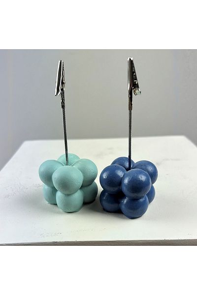 oasis decoration Bubble Note Holder Set of 2 ( Mint - Gray Blue )