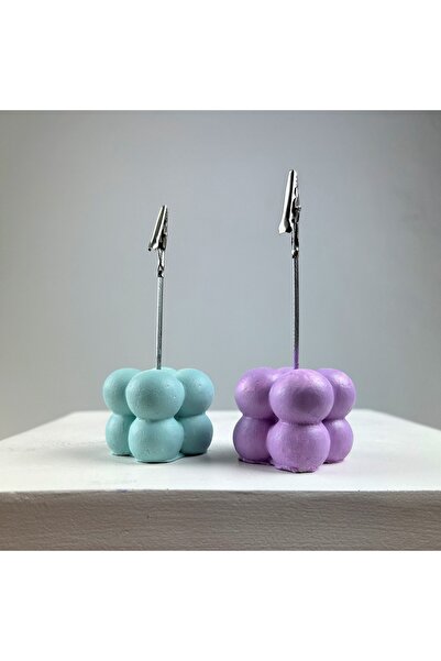 oasis decoration Bubble Note Holder Set of 2 ( Mint - Lilac )