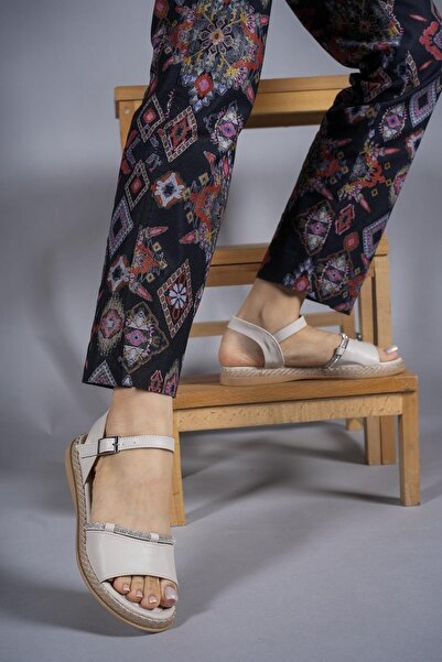 Riccon Stadiel női szandál Stones0012057 bézs bőrrel